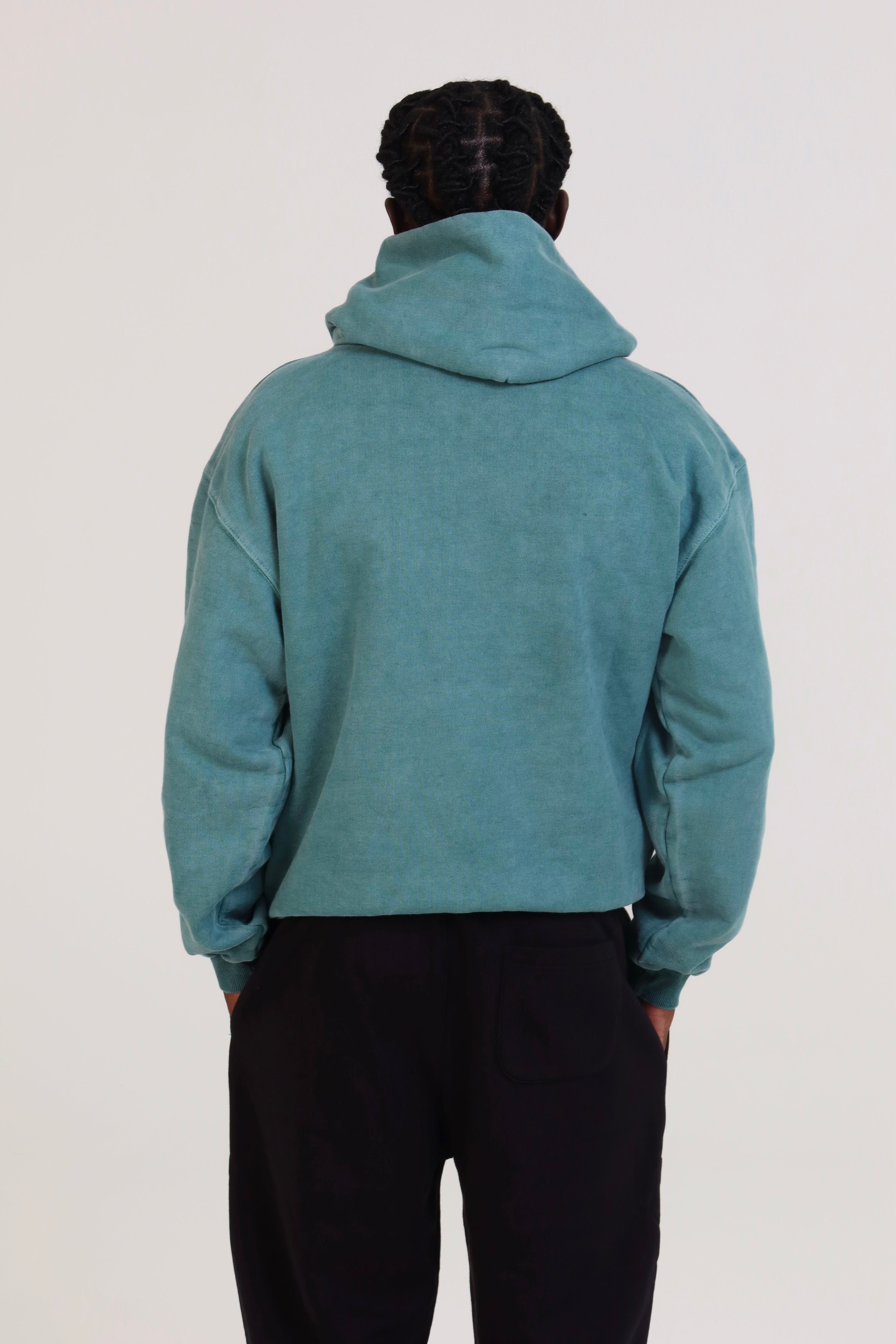 "Find Yours" Heavyweight Washed Green Hoodie