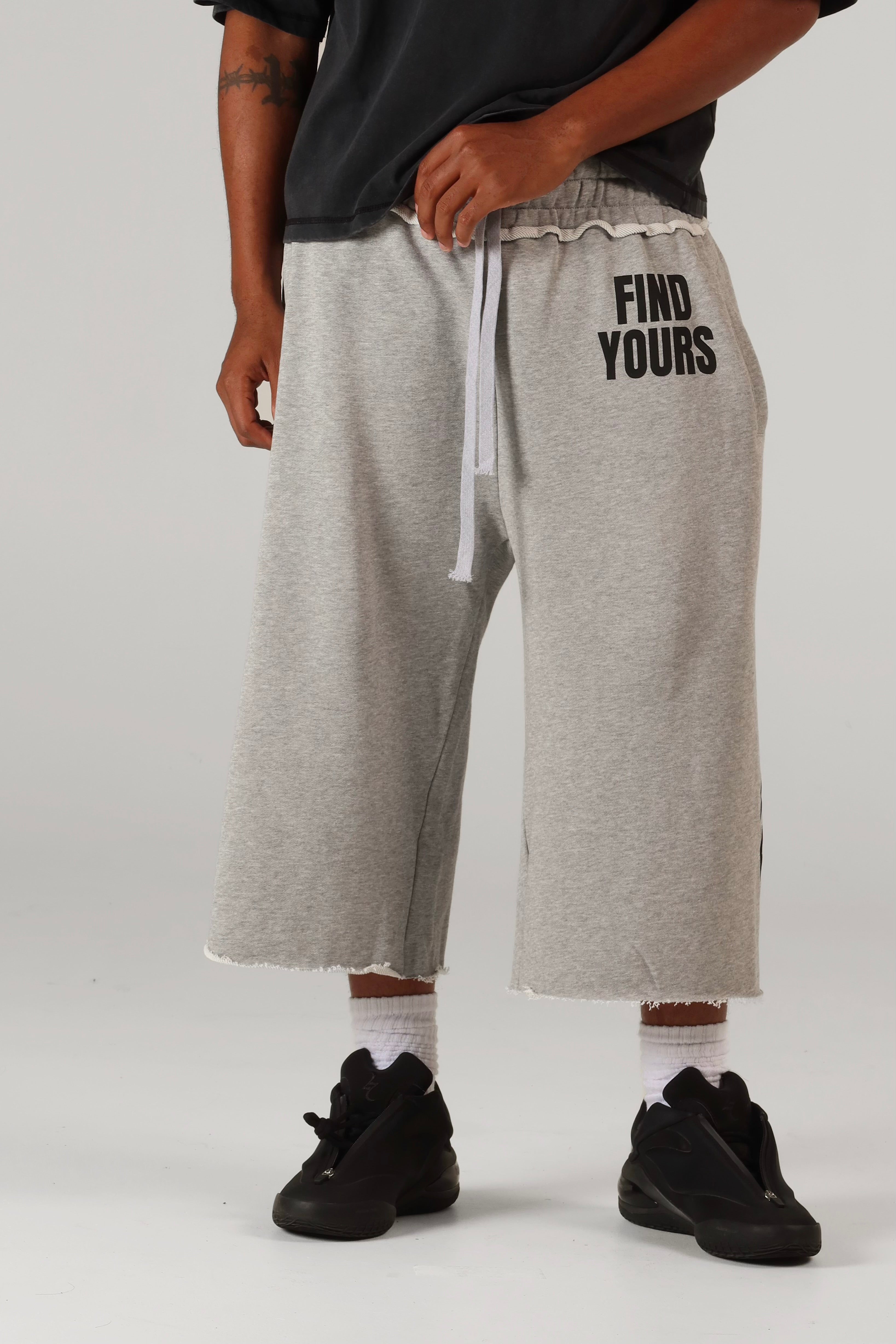 "Monster" Tribal 3/4 Sweatshorts