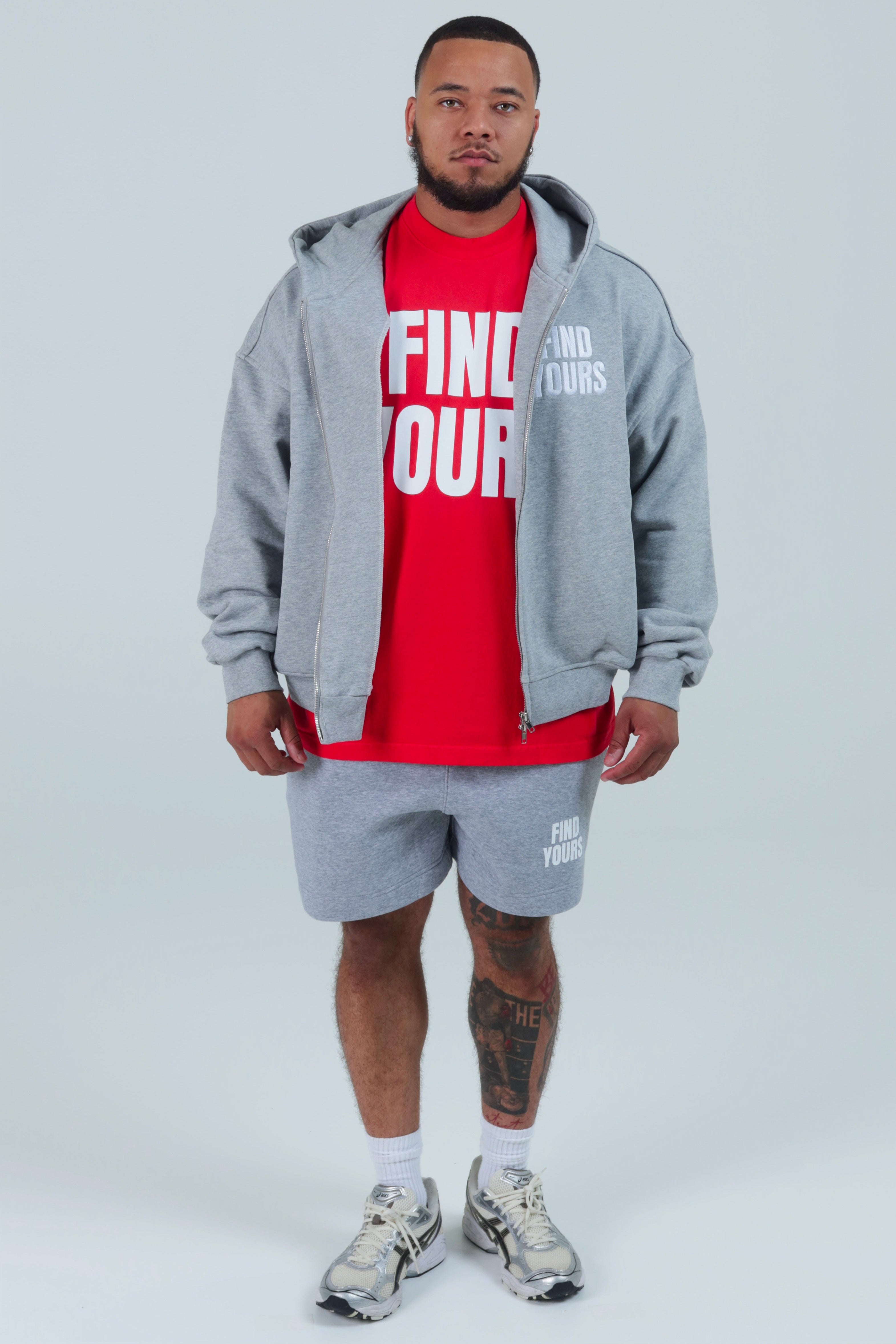 "Find Yours" Grey Sweatshorts