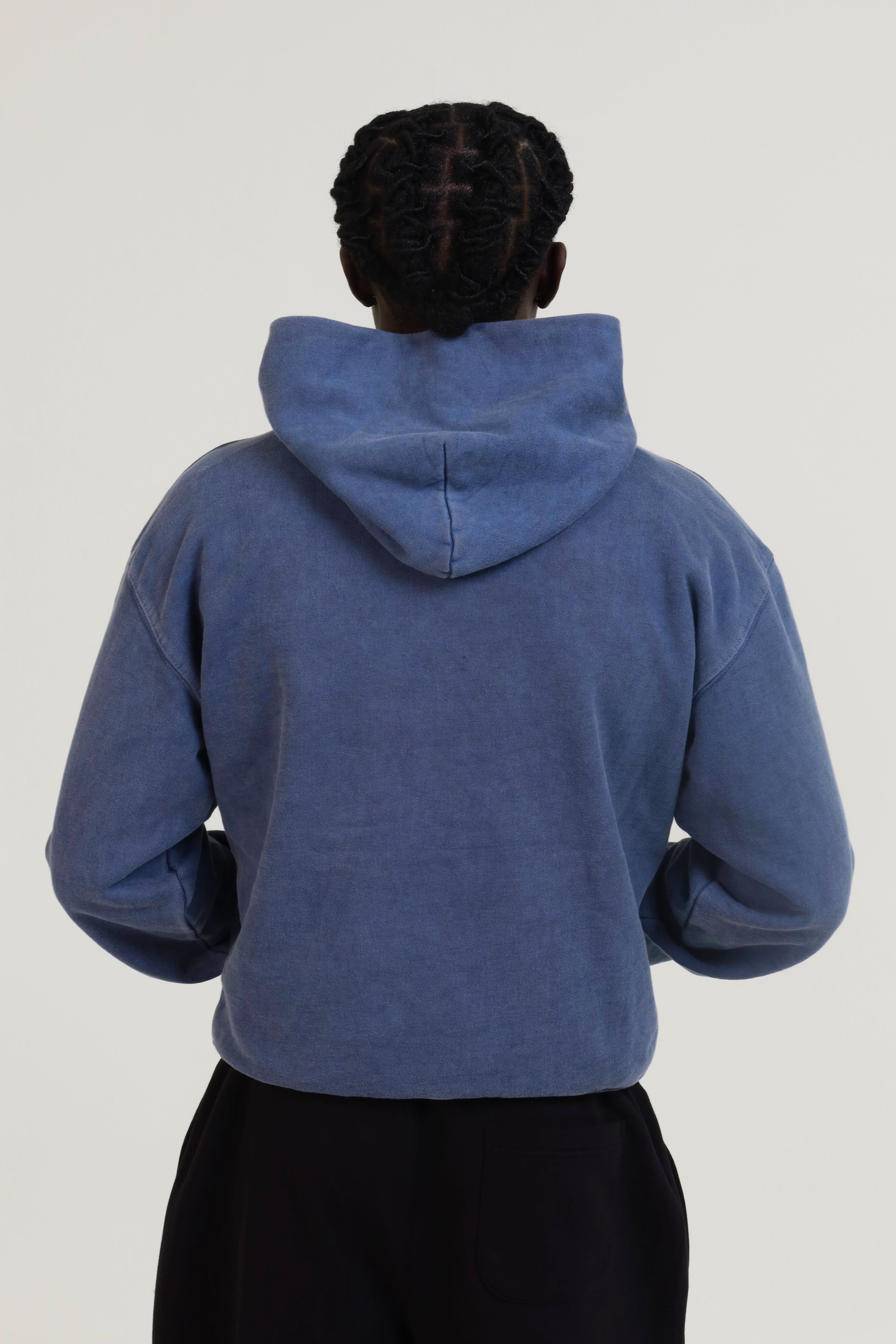 "Find Yours" Heavyweight Washed Blue Hoodie