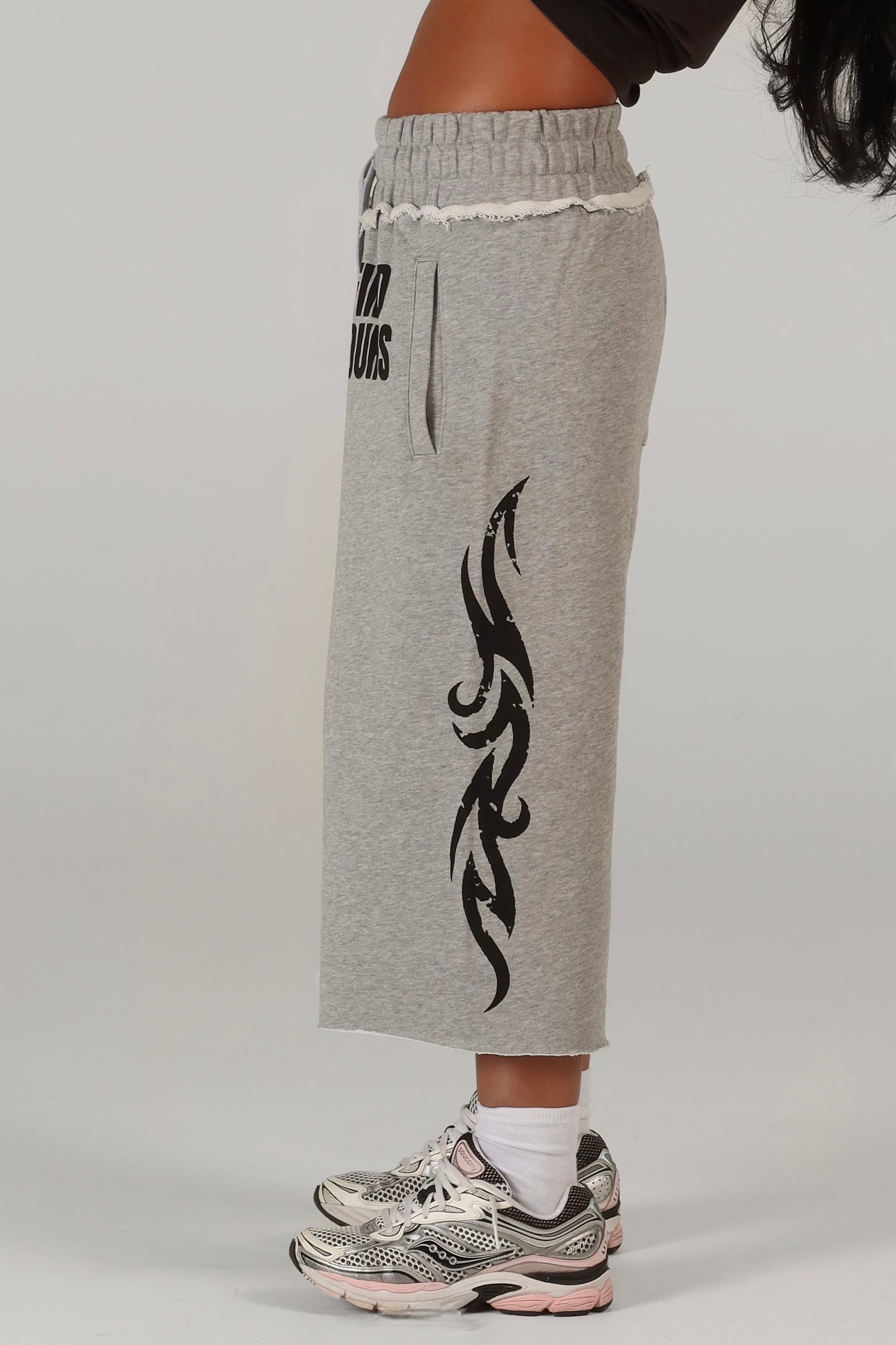 "Monster" Tribal 3/4 Sweatshorts