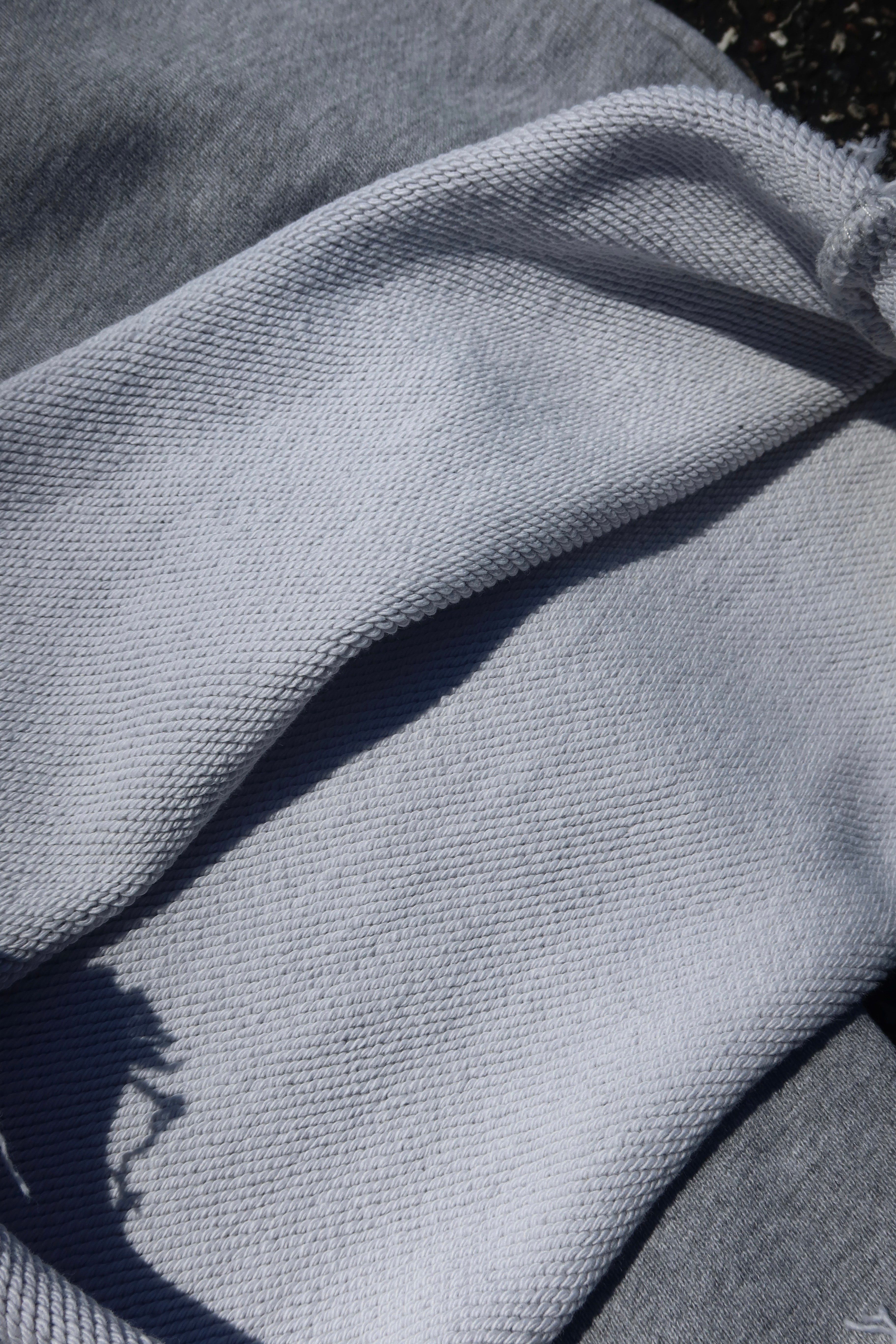 Heavyweight "Fringe Hem" Grey Sweatshorts