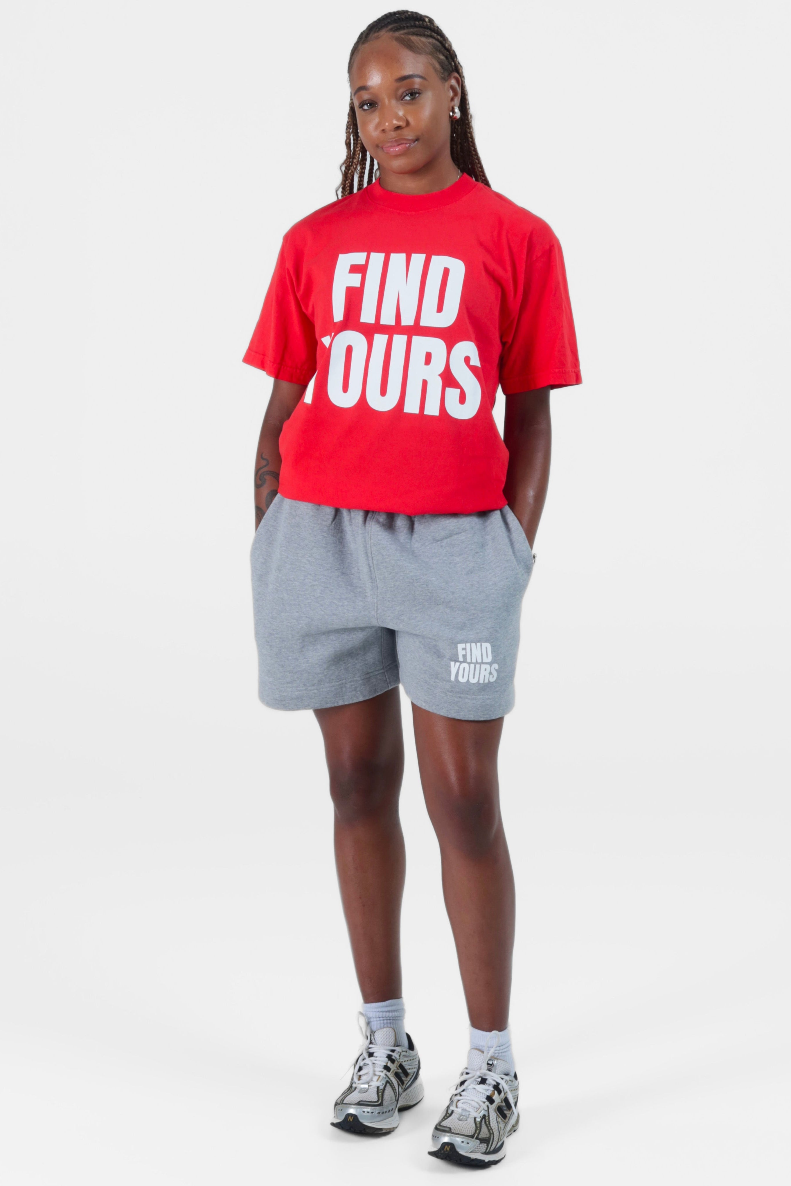 Heavyweight “Find Yours” Tee Red