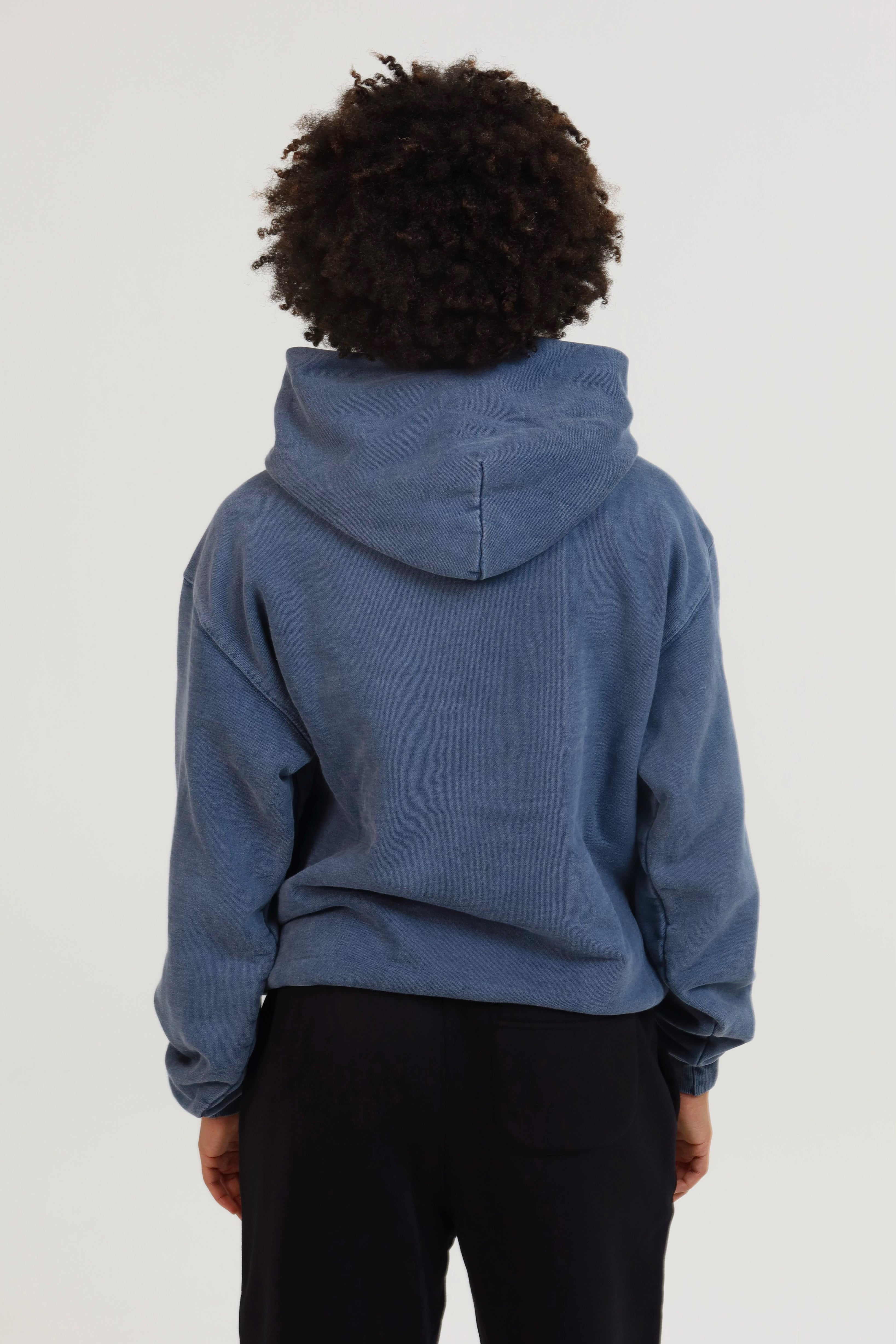"Find Yours" Heavyweight Washed Blue Hoodie