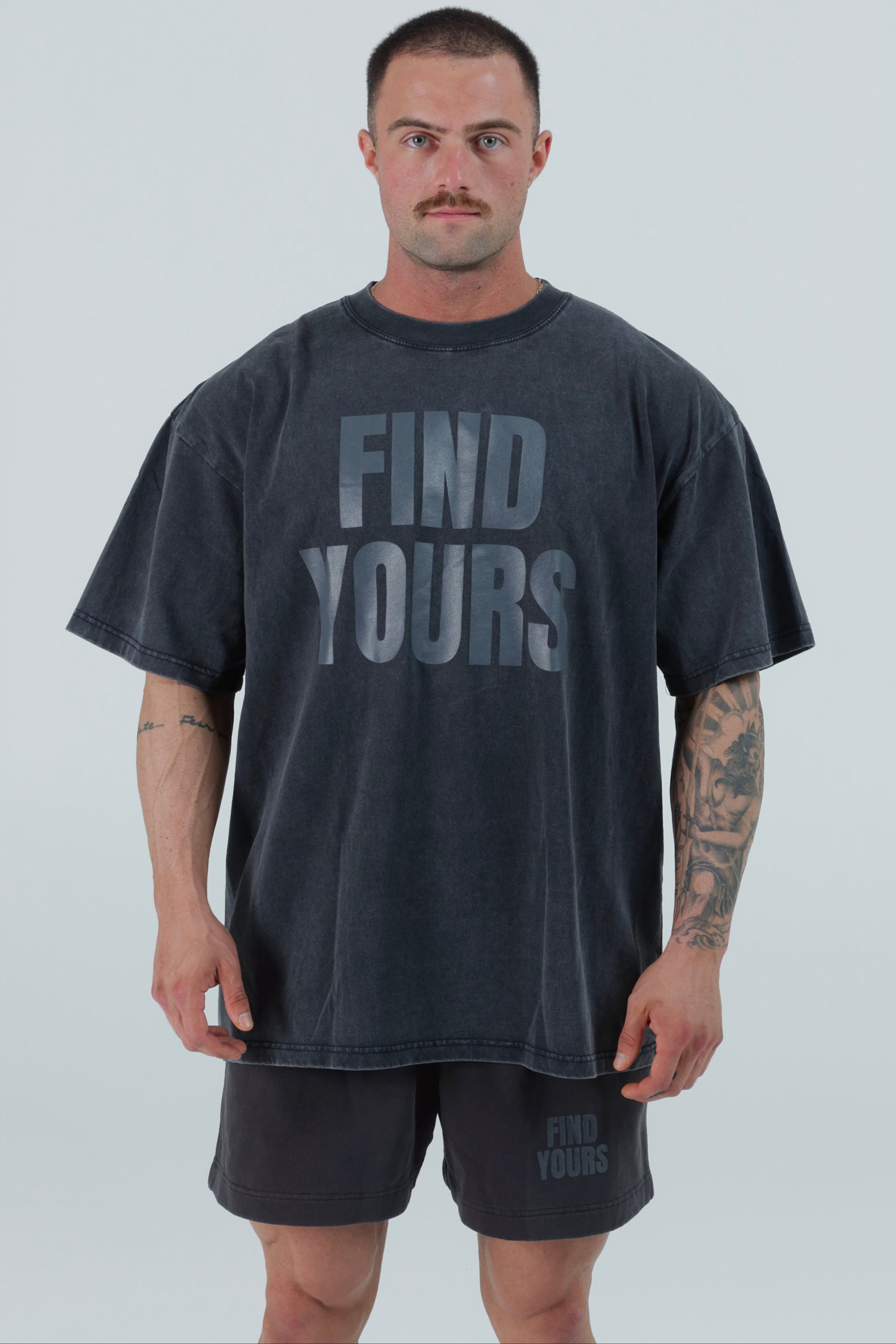 Heavyweight “Find Yours” Tee Blackout