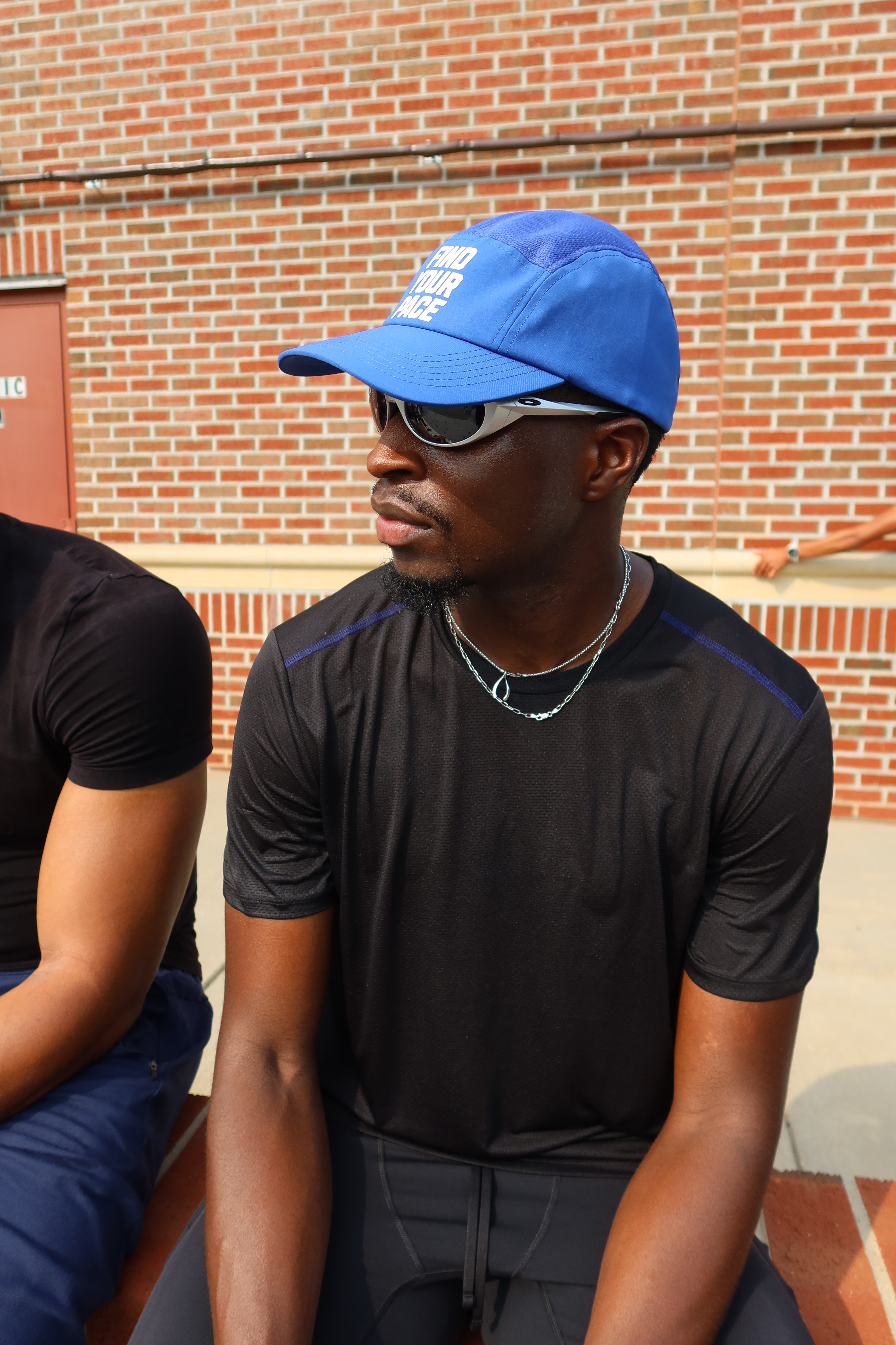 "Find Your Pace" Mesh Blue Performance Cap