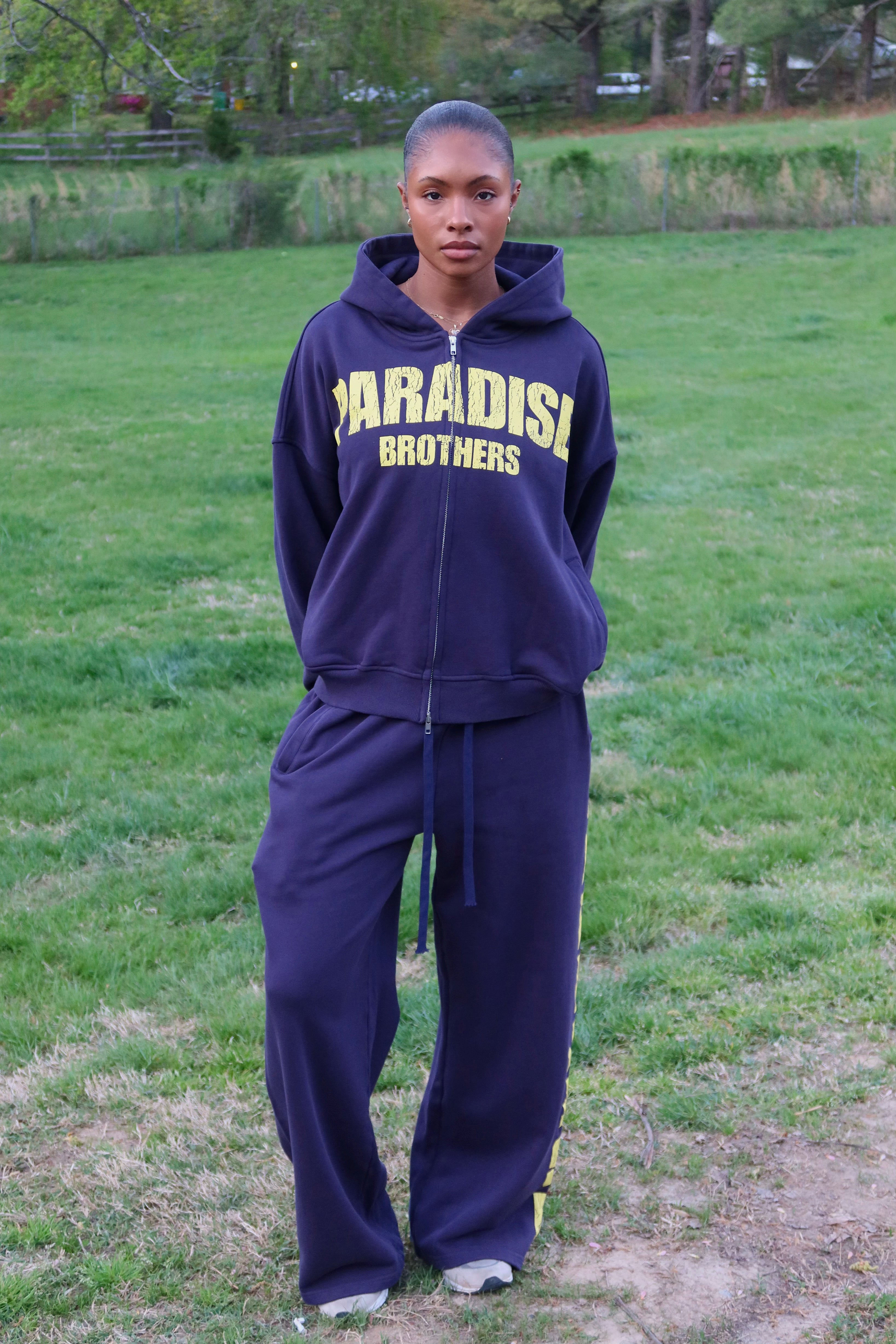 Navy Midweight “Vintage” Sweatpants