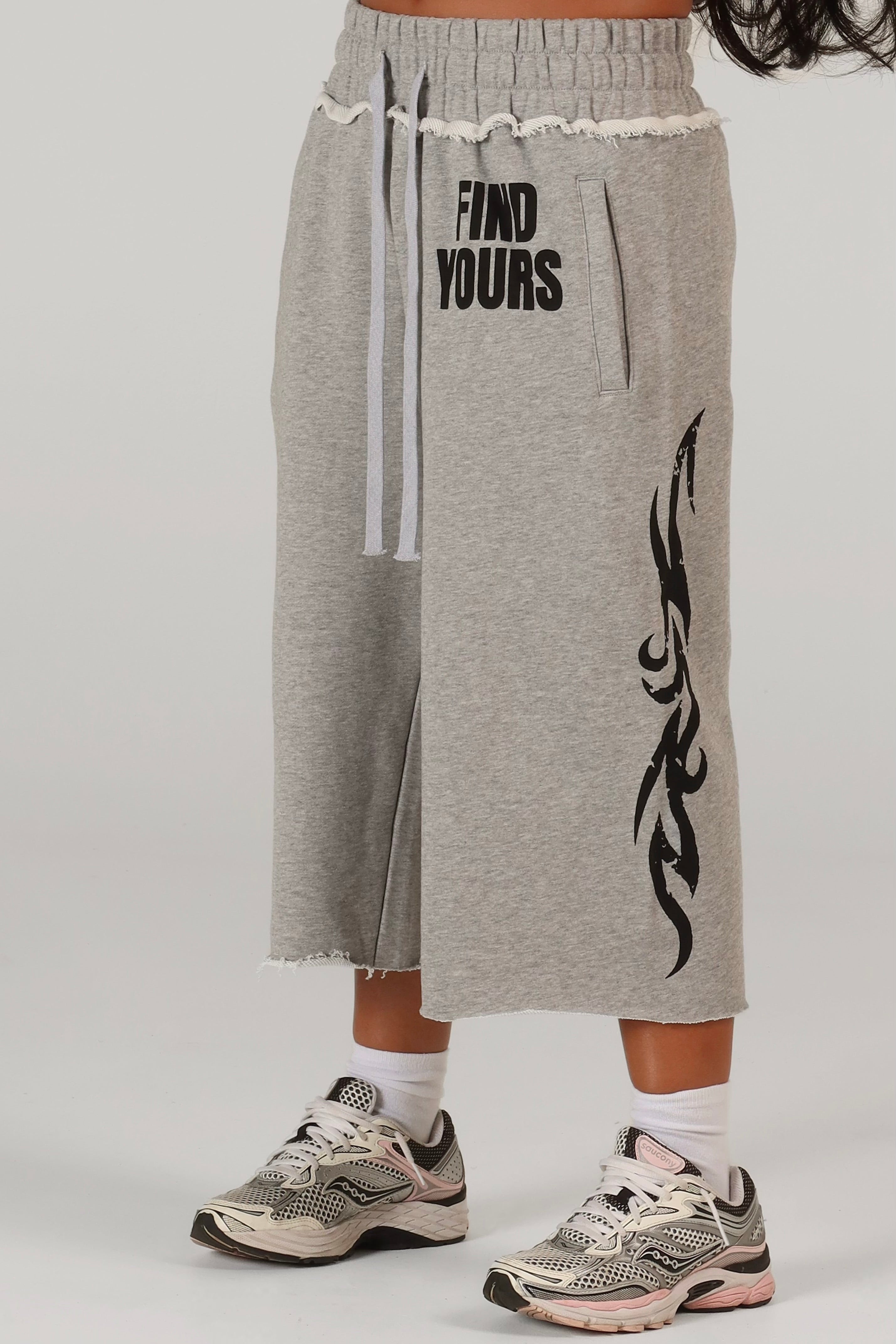 "Monster" Tribal 3/4 Sweatshorts