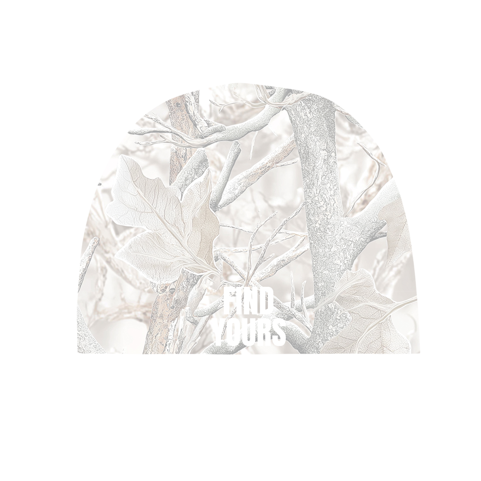 "Find Yours" White Camo Beanie