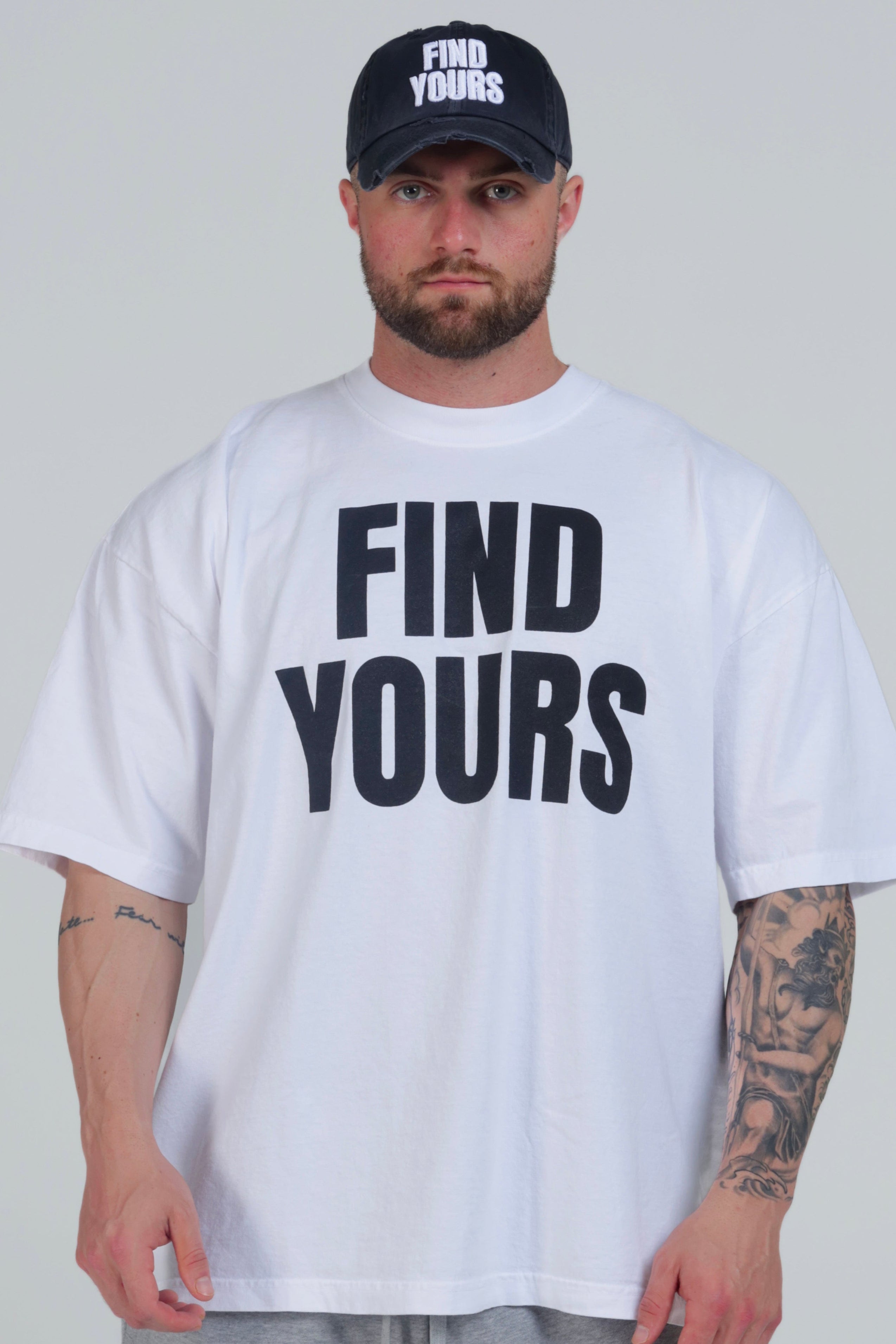 Heavyweight "Find Yours" White Tee