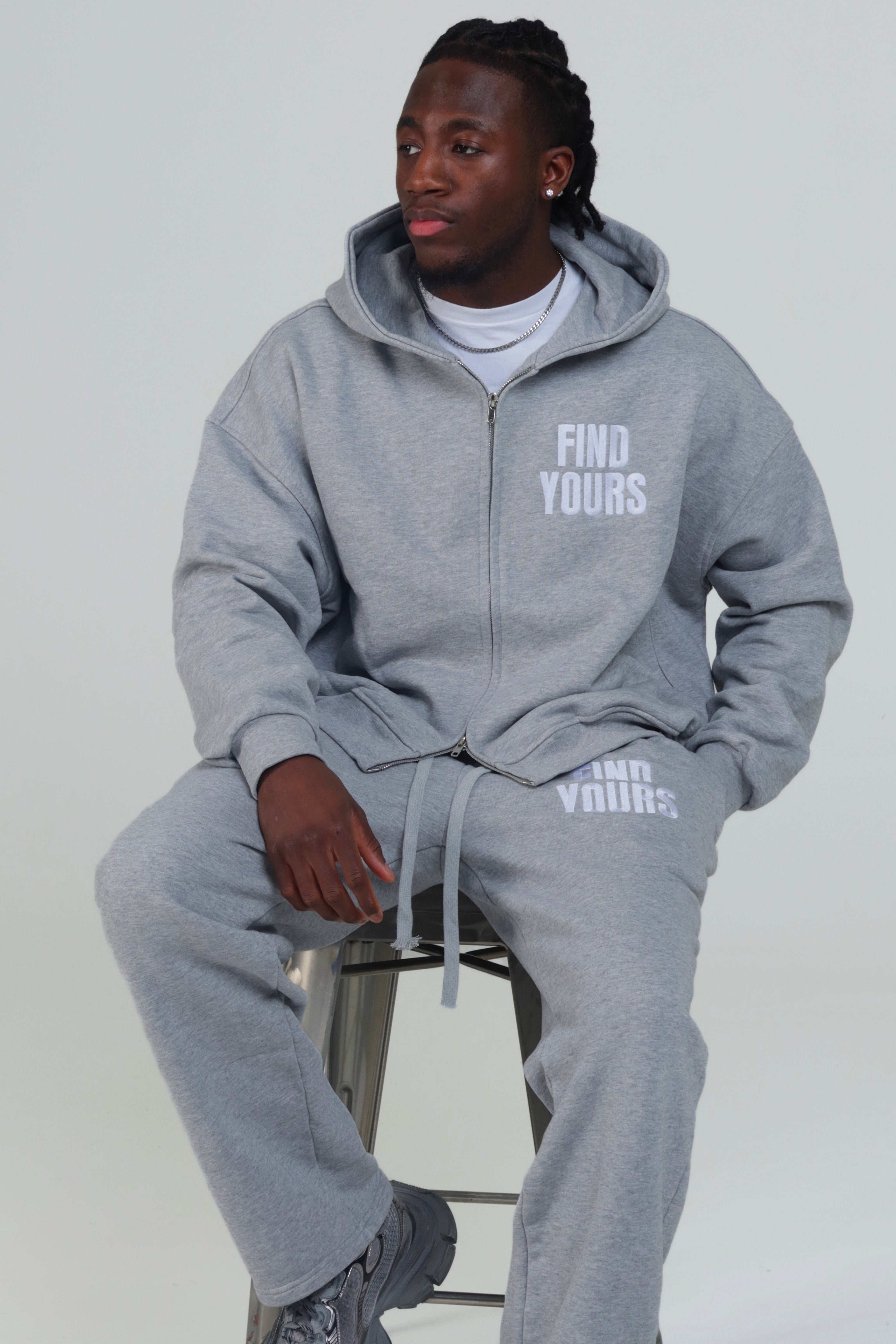 “Signature” Heavyweight Grey Sweatpants