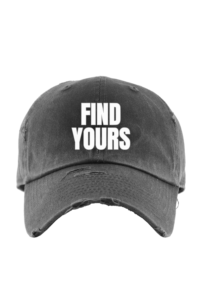 Washed "Distressed" Grey Cap
