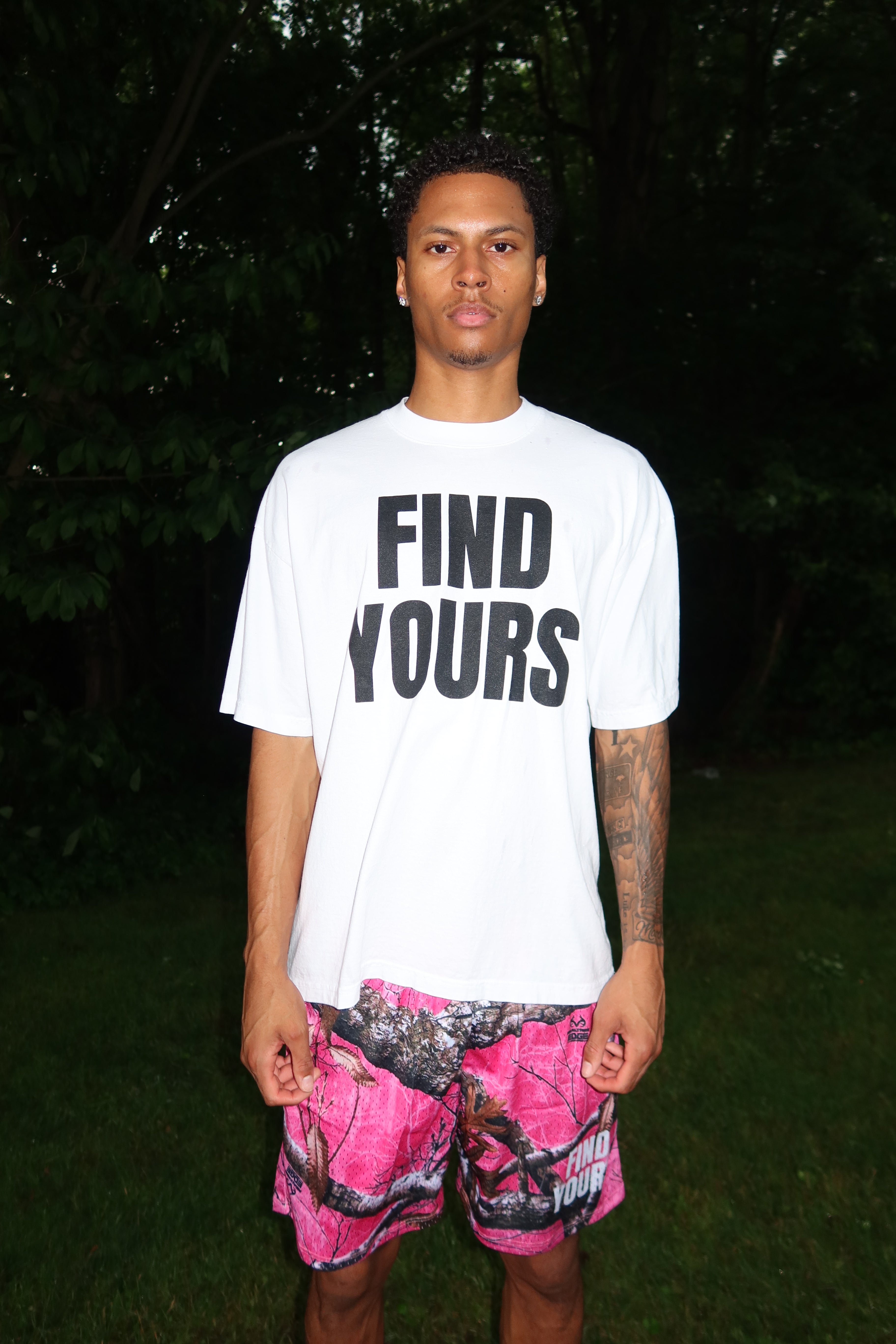 Pink Camo "Mesh Shorts"