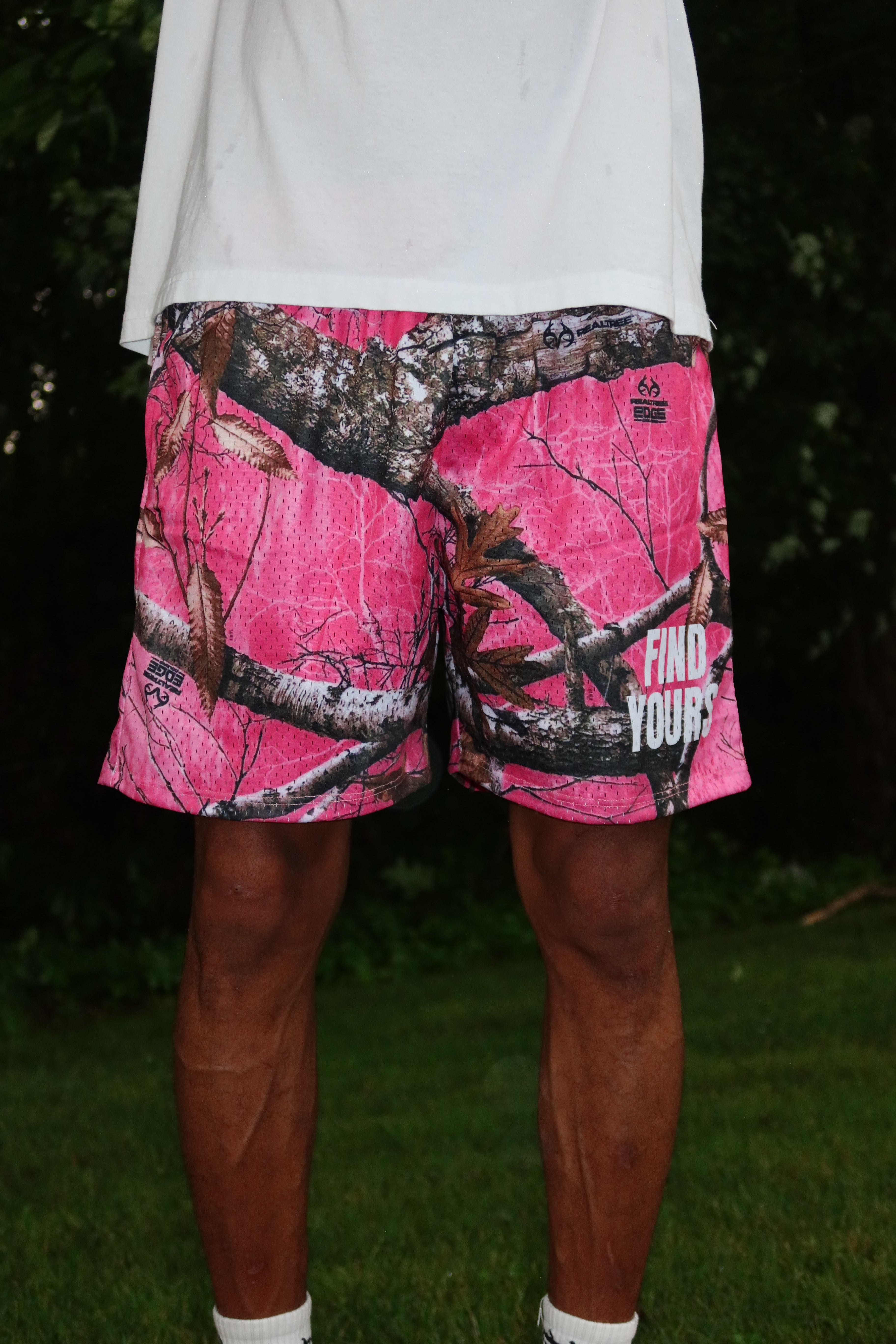 Pink Camo "Mesh Shorts"