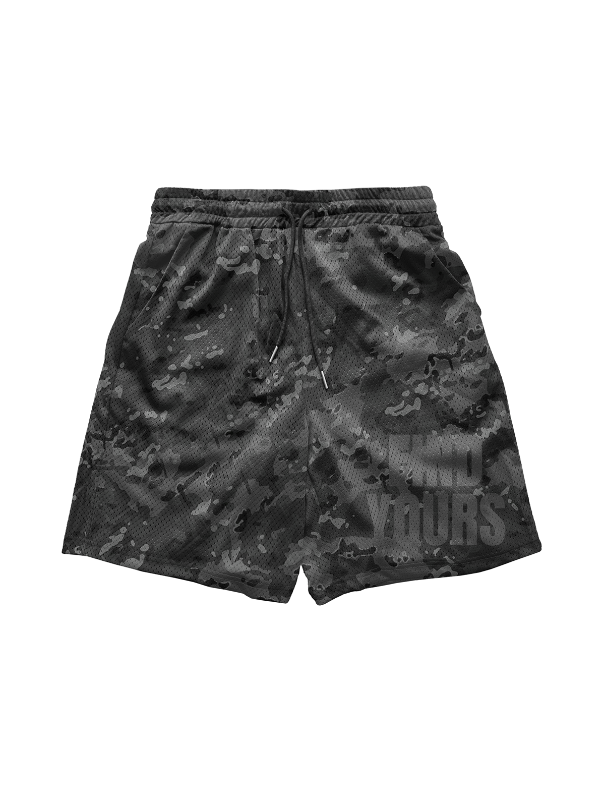 Black Digital Camo "Mesh Shorts"