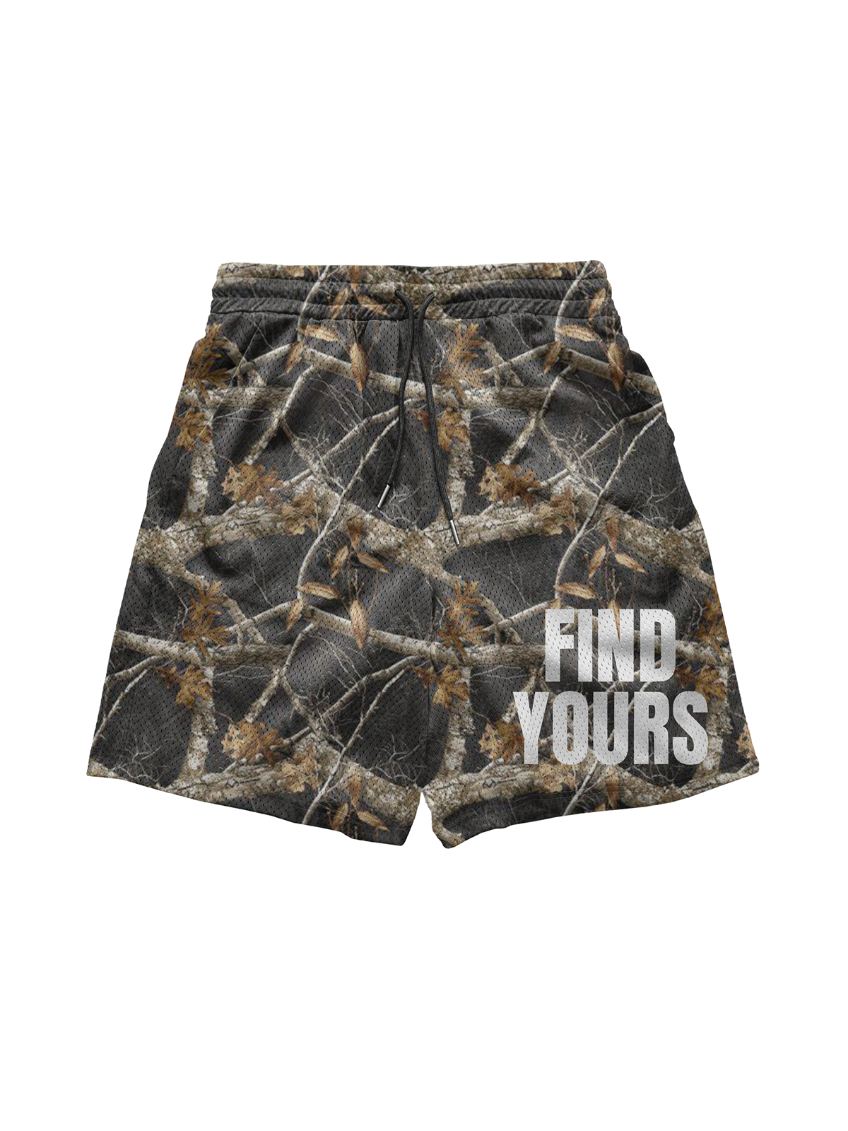 Black Camo "Mesh Shorts"
