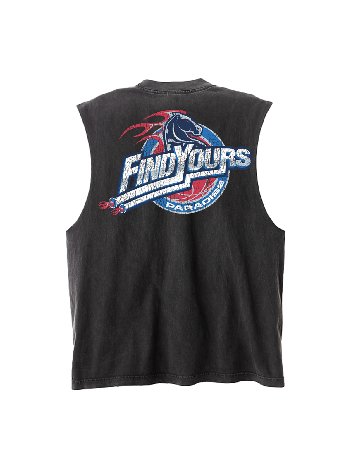 Vintage Pistons Washed Cut-Off Tee