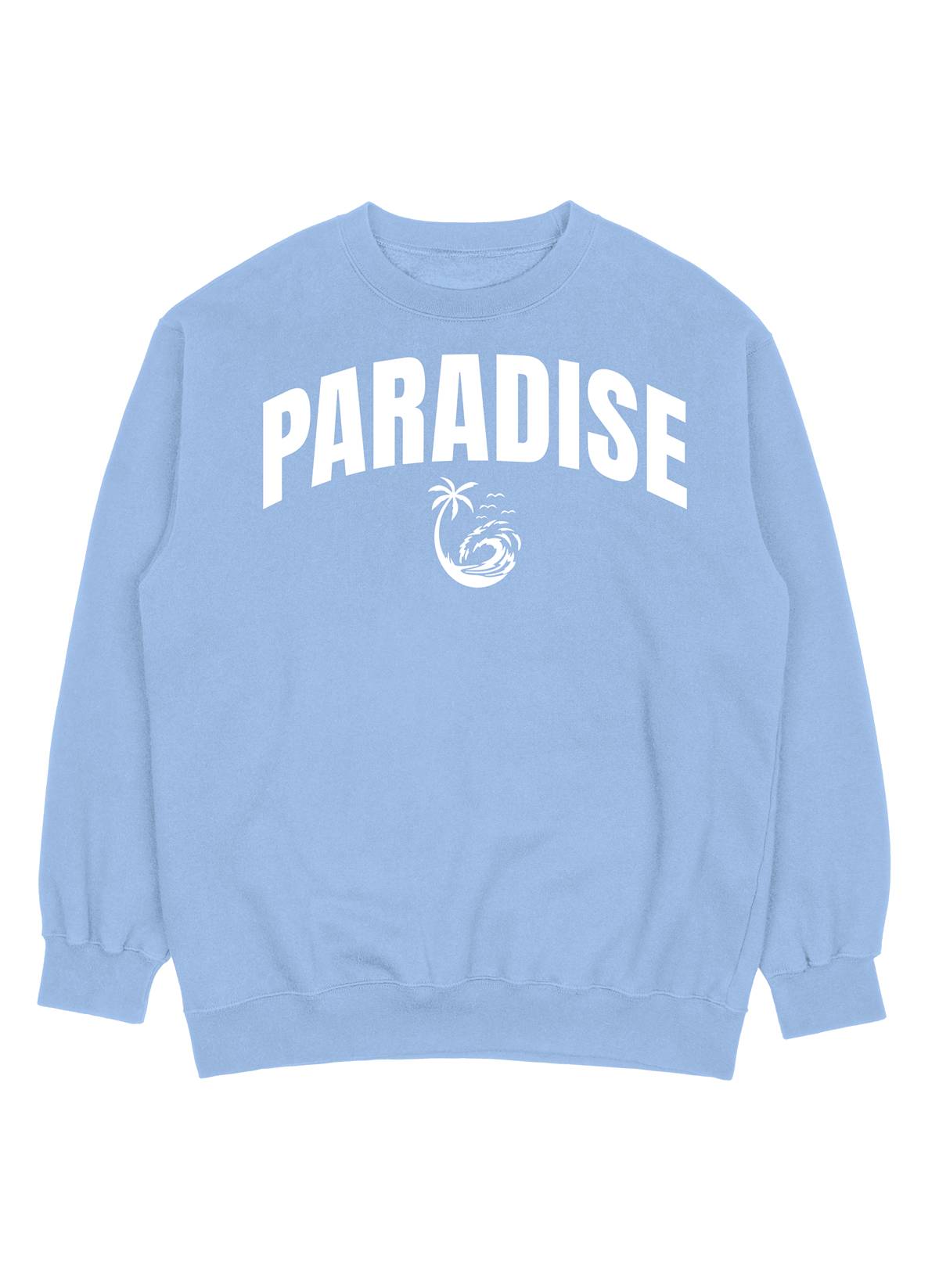 Paradise Blue "Wave" Crewneck