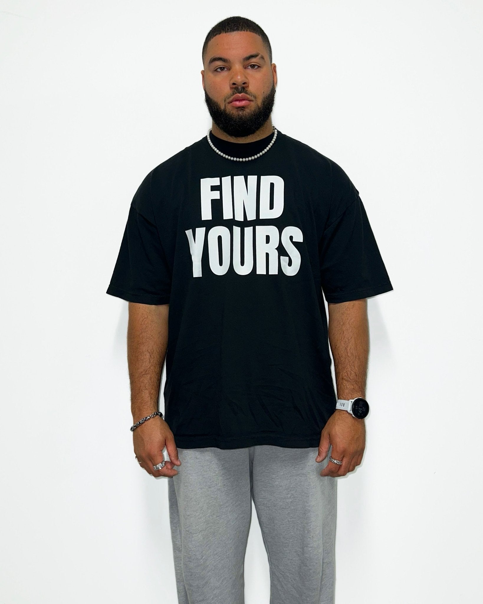 "Find Yours" Black Tee - Paradise Brothers